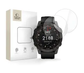 Tech-Protect Glass Fit+ transparentní / Ochranné sklo / pro Garmin Fenix 7X, 7X Pro / tvrzené / 2 ks v balení