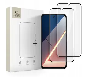 Tech-Protect Glass FIT+ černá / Tvrzené sklo / Xiaomi Poco M7 / 2 ks