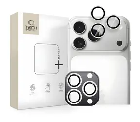 Tech-Protect Camring Fit+ stříbrná / Ochranný kryt fotoaparátu / Apple iPhone 14-17 Pro/Pro Max