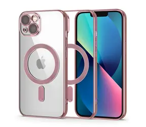 Tech-Protect MagShine Line růžová / Kryt pro Apple iPhone 13 / MagSafe