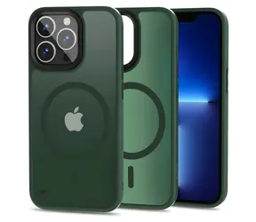 Tech-Protect MagMat matná zelená / Kryt / Apple iPhone 13 Pro / MagSafe