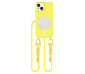 Tech-Protect Magnecklace žlutá / Kryt / Apple iPhone 14 / MagSafe / s poutkem na krk