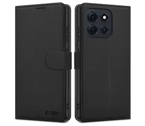 Tech-Protect Wallet Case černá / Pouzdro / Motorola Moto G86 5G / Peněženkové