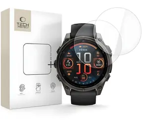 Tech-Protect Glass Fit+ čirá / Ochranné tvrzené sklo pro smartwatch / Garmin Fenix 8 47mm / 2 ks