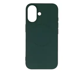Hurtel Silikonové pouzdro s MagSafe iPhone 16e/17e zelená / Pouzdro / Silikon / MagSafe
