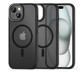 Tech-Protect MagMat 2 matná černá / Kryt pro Apple iPhone 15 / MagSafe