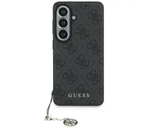 Guess 4G Classic Logo Charm černá / Zadní kryt / Samsung Galaxy S26 / MagSafe