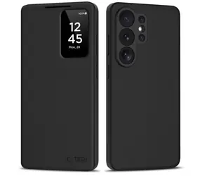 Tech-Protect Smart Wallet matná černá / Pouzdro pro Samsung Galaxy S26 Ultra / Peněženka / Okénko na displej