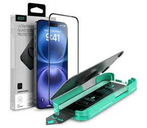 ESR Armorite černý rámeček / Ochranné sklo / Apple iPhone 16 Pro Max / Temperované sklo