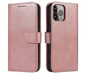 Hurtel Magnet Case růžová / Pouzdro pro Samsung Galaxy S24 FE / s klopou / magnetické zavírání