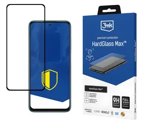 3mk HardGlass Max černá / Tvrzené sklo / Xiaomi Redmi 10 2022 / celoplošné