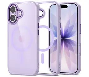 Tech-Protect MagMat průhledná fialová / Kryt pro Apple iPhone 17 / MagSafe