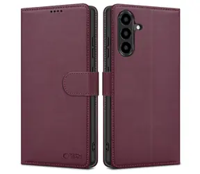 Tech-Protect Wallet Case pro Samsung Galaxy A27 5G bordová / Peněženkové pouzdro