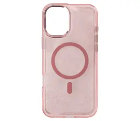 Hurtel Glitter Case MagSafe růžová s třpytkami / Kryt / iPhone 16 Plus