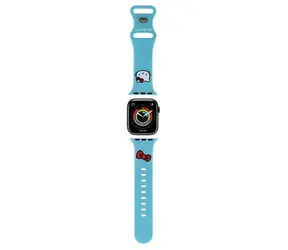 Hello Kitty Silicone Kitty Head modrá / Řemínek pro Apple Watch / 38/40/41mm