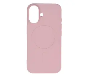 Hurtel Silikonové pouzdro MagSafe iPhone 16 světle růžová / Pouzdro / Apple iPhone 16 / MagSafe / Silikon