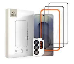 Tech-Protect Easy Set+ černá / Tvrzené sklo / Samsung Galaxy S26 Ultra / 3 ks