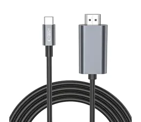 Tech-Protect UltraBoost černá / Kabel USB-C - HDMI / 4K 60Hz / 2 m