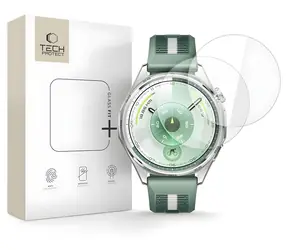 Tech-Protect Glass Fit+ transparentní / Ochranné sklo / Huawei Watch GT 6 46mm / 2 ks v balení
