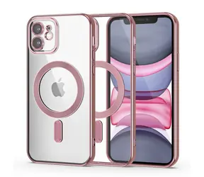Tech-Protect MagShine Line růžová / Kryt / Apple iPhone 11 / MagSafe