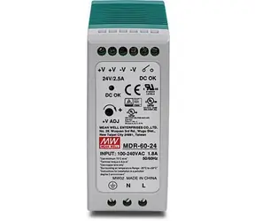 TRENDnet TI-M6024 / Napájecí zdroj / DIN lišta / 24V 2,5A / 60W / -20 až 70°C