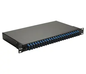 Equip Spojovací box 24x SC-Duplex OS2 1U černý / Optický spojovací box / Rack 1U / 24 portů / OS2 Singlemode