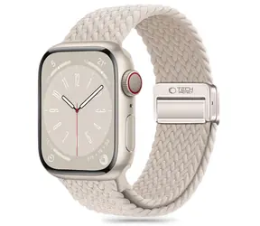 Tech-Protect Nylonmag béžová / Řemínek pro Apple Watch / nylonový, magnetický / 42/44/45/49 mm