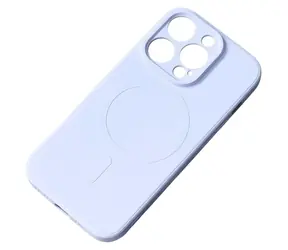 Hurtel MagSafe silikonové pouzdro světle modrá / Pouzdro / Samsung Galaxy S25 Edge / Silikon