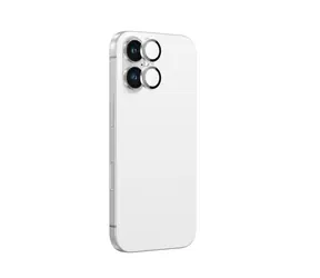 AmazingThing AR Aluminum bílá / Ochranné sklo fotoaparátu / Apple iPhone 16, 16 Plus / Hliníkový rámeček