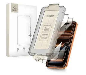 Tech-Protect Quick Set+ černá / Ochranné sklo / Apple iPhone 17 Pro / 2 ks / Tvrzené sklo
