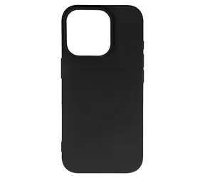 Hurtel Tekuté silikonové pouzdro MagSafe pro Apple iPhone 16 Pro černá / Pouzdro / MagSafe / Silikon