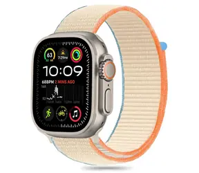 Tech-Protect Nylon béžová / Řemínek pro Apple Watch 6/7/8/9/10/SE/Ultra 1/2 / 44/45/46/49 mm