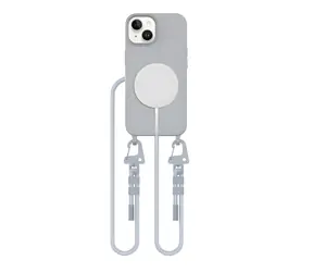 Tech-Protect MagNecklace iPhone 15 šedá / Kryt / MagSafe / Poutko na krk