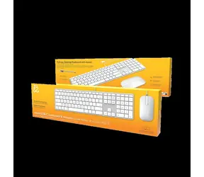 ZAGG Set klávesnice a myši stříbrná / Klávesnice a myš / USB-C drátová / Apple / UK layout
