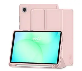 Tech-Protect SmartCase Pen růžová / Pouzdro pro Samsung Galaxy Tab A9/A11 8.7" / se schránkou na stylus