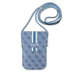 Guess GUOWBP4RPSB 4G Stripes modrá / Taška na telefon