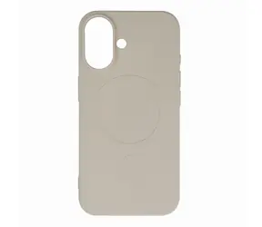 Hurtel Silikonové pouzdro MagSafe iPhone 16 béžová / Pouzdro / Apple iPhone 16 / MagSafe / Silikon