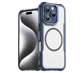 Hurtel Leading Series Silicone Case MagSafe modrá / Silikonový kryt / Apple iPhone 16 Pro / MagSafe