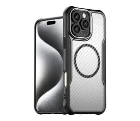 Hurtel Leading Series MagSafe Silicone Case černá / Kryt pro Apple iPhone 16 Pro / Silikon / Podpora MagSafe