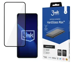 3mk HardGlass Max Black / Tvrzené sklo / Samsung Galaxy M55 / 9H / 0,3 mm