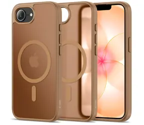 Tech-Protect BasicMag hnědá / Kryt / Apple iPhone 16e, 17e / MagSafe