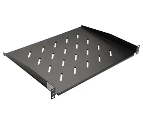 Equip 19" police černá / Police pro rack / 1U / pevná / hloubka 350 mm / nosnost 20 kg