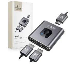 Tech-Protect HB07 šedá / HUB adaptér / HDMI / 4K 60Hz / 2v1
