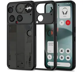 Tech-Protect MagMat pro Nothing Phone 3 černá, průhledná / Pouzdro / MagSafe / matný povrch
