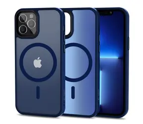 Tech-Protect MagMat matná tmavě modrá / Kryt / Apple iPhone 12/12 Pro / MagSafe