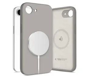 Tech-Protect Silicone MagSafe šedá / Kryt / Apple iPhone 16e, 17e / MagSafe / Silikon