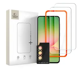 Tech-Protect Easy Set+ pro Samsung Galaxy A57 5G / Ochranné sklo na displej / Temperované sklo / 3 ks