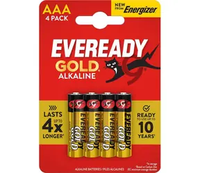 Energizer Eveready Gold AAA / Baterie / Alkalická / 4 ks / LR03