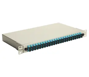 Equip optický spojovací box 24x SC-Duplex OM3 šedá / Spojovací box / 19" 1U / Ocel