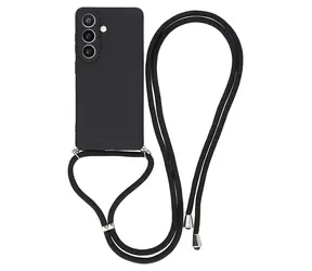 Hurtel Pouzdro s crossbody popruhem černá / Pouzdro / Samsung Galaxy A37 5G / Textilní podšívka / Nastavitelný popruh